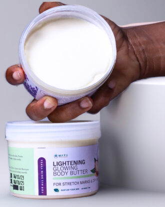 Lightening glowing body butter