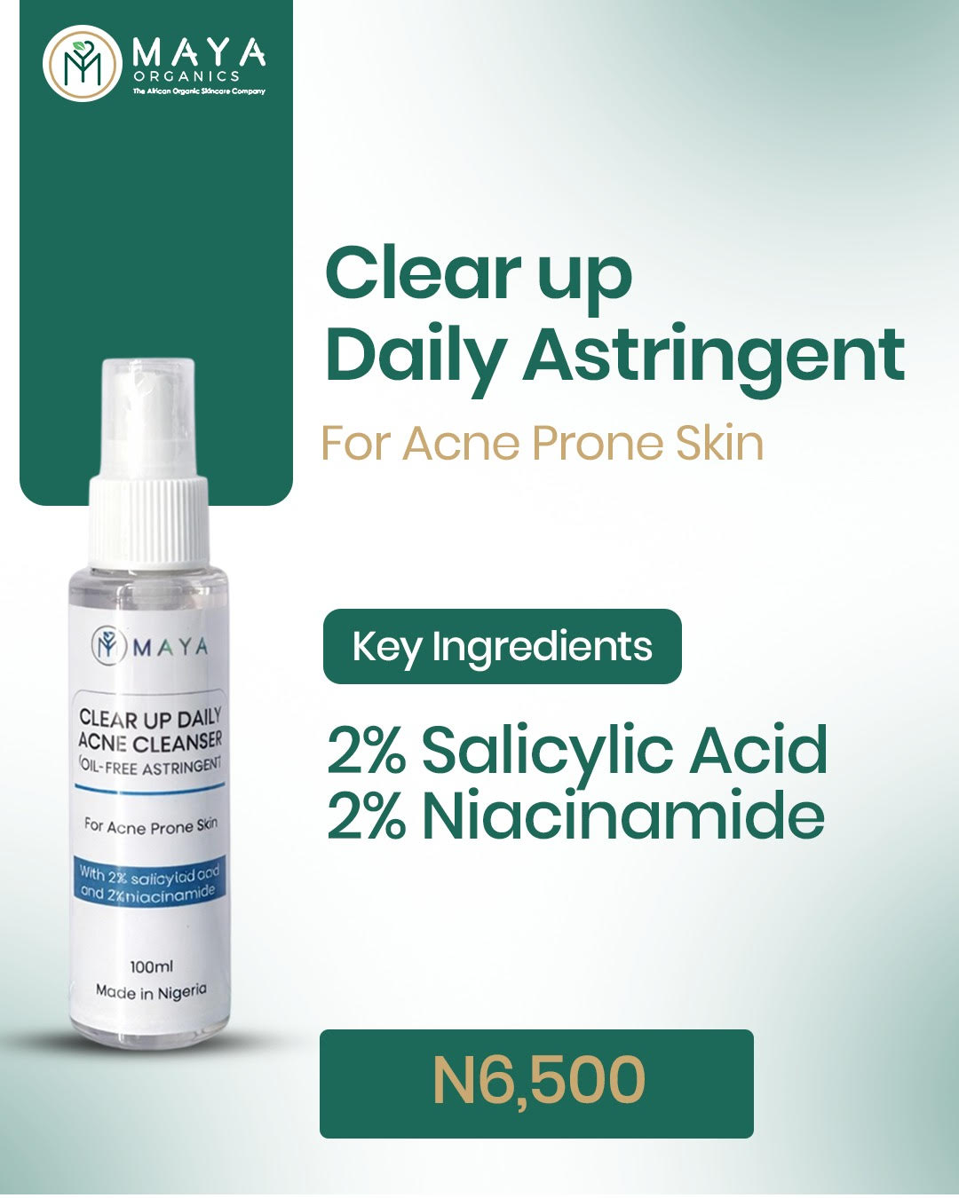 Clear up Oil free Astringent (200ml)